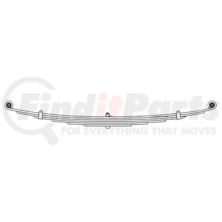 43-1663 by DAYTON PARTS - Leaf Spring - Rear, Parabolic Spring, 3-Leaf, 4 in. Width, OEM 4C3Z5560EA