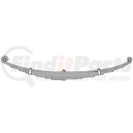 71-206 by DAYTON PARTS - Leaf Spring Assembly - Front, Helper and Main Assembly, 12-Leaf, 3 in. Width, OEM 1662490