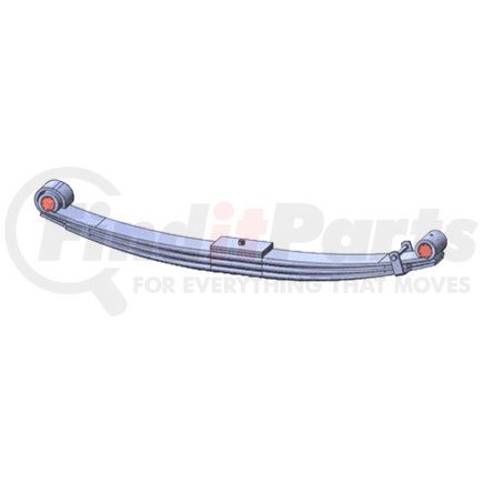 62-1104 by DAYTON PARTS - Leaf Spring - Front, Parabolic Spring, 3-Leaf, 4 in. Width, OEM 2QK4136