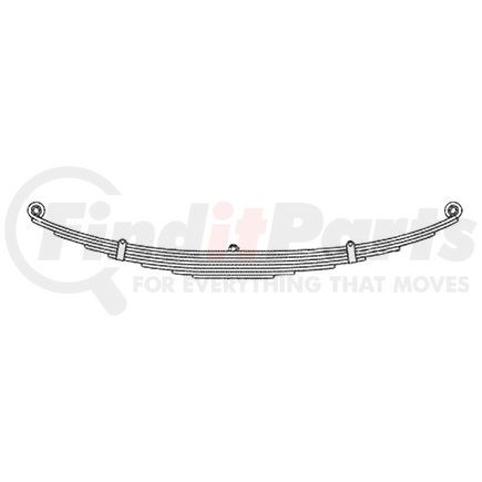 55-894HD by DAYTON PARTS - Leaf Spring - Assembly, Front, Heavy Duty, 7 Leaves, 5,500 lbs. Capacity for Navistar-International 1000/2000/4000/7000 Trucks