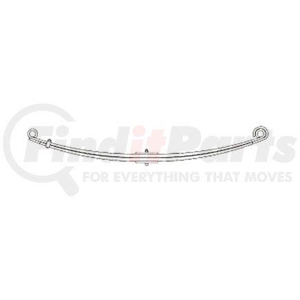 59-610 by DAYTON PARTS - Leaf Spring - Front, Parabolic Spring, 2-Leaf, 4 in. Width, OEM B816033