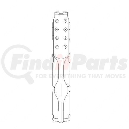 337352200 by FREIGHTLINER - Fuel Surge Tank Mounting Bracket - Aluminum