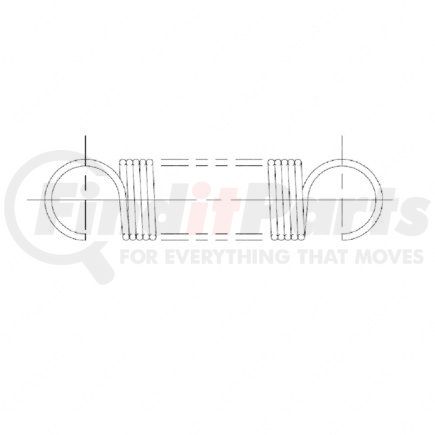 212642000 by FREIGHTLINER - Clutch Pedal Spring - Stainless Steel