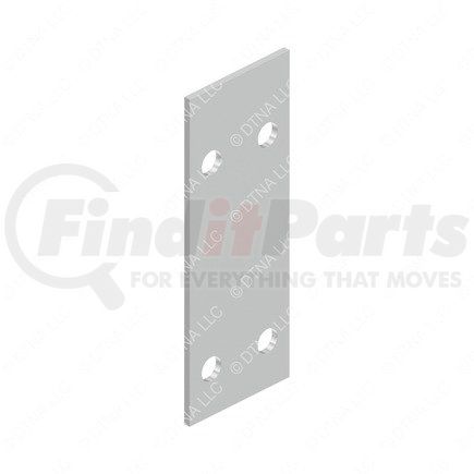 320234000 by FREIGHTLINER - Fuel Tank Spacer Bracket - Aluminum, 9.38 in. x 3.5 in., 0.19 in. THK