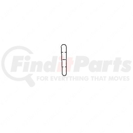 324852000 by FREIGHTLINER - Fuel Tank Spacer Bracket - Aluminum, 3.4 in. x 1.5 in.