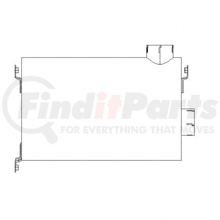 420014004 by FREIGHTLINER - Exhaust Muffler - Right Side, Aluminized Steel / Stainless Steel, 687.5 mm x 155.4 mm