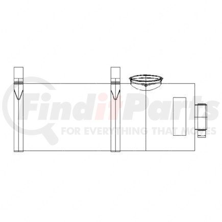 420621000 by FREIGHTLINER - Exhaust Muffler - 1066.80 mm Length