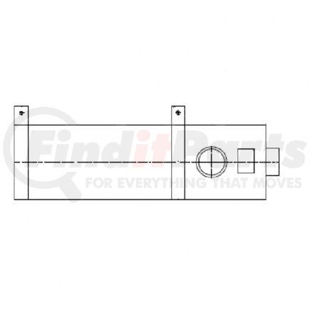 420625000 by FREIGHTLINER - Exhaust Muffler - 1066.80 mm Length