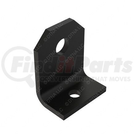 415021000 by FREIGHTLINER - Exhaust Muffler Stand Out Mounting Bracket - Steel, Black, 0.18 in. THK
