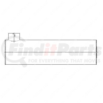 418462000 by FREIGHTLINER - Exhaust Muffler - Aluminized Steel