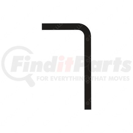 418797000 by FREIGHTLINER - Exhaust Mount - Steel, Black, 0.25 in. THK