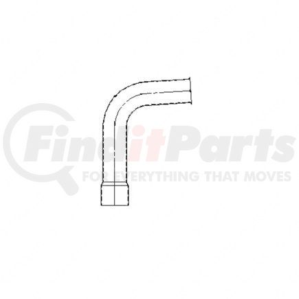 418837001 by FREIGHTLINER - Exhaust Pipe - Engine Outlet, 4 in. Outside Diameter