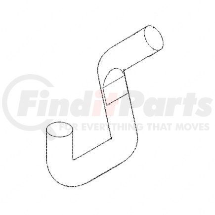 423057000 by FREIGHTLINER - Exhaust Pipe - Muffler, Inlet, Stationary Extreme Outboard