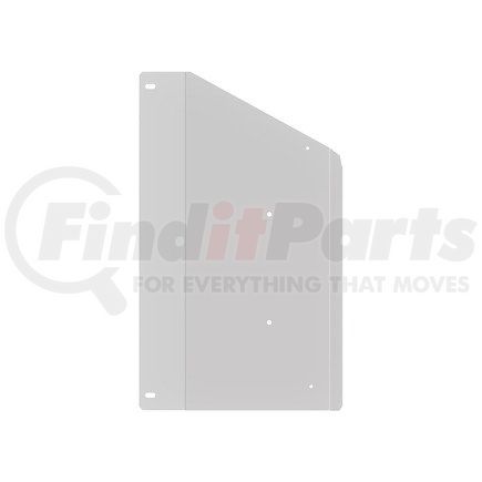425991000 by FREIGHTLINER - Exhaust Heat Shield - Left Side, Stainless Steel, 972.5 mm x 583.7 mm, 0.35 mm THK