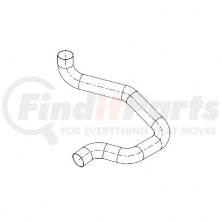 425913000 by FREIGHTLINER - Exhaust Pipe - Back of Cab, Single MBE Repto