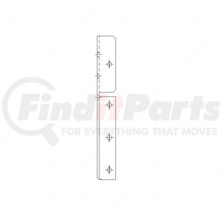 617964001 by FREIGHTLINER - Battery Box Step Bracket - Aluminum, 4.83 mm THK