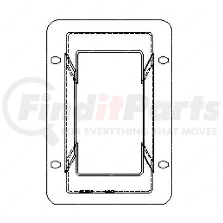 714386001 by FREIGHTLINER - Automatic Transmission Shift Lever Control Housing - 197.63 mm x 133.73 mm