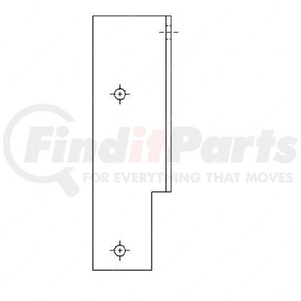 621871001 by FREIGHTLINER - Battery Box Bracket - Right Side, Aluminum, 0.13 in. THK