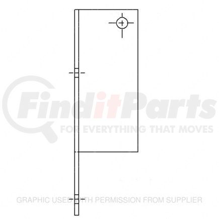 621871000 by FREIGHTLINER - Battery Box Bracket - Left Side, Aluminum, 0.13 in. THK