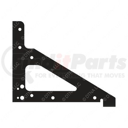 638813000 by FREIGHTLINER - Battery Box Bracket - Left Side, Steel, 0.25 in. THK