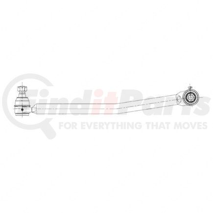 1417312000 by FREIGHTLINER - Steering Drag Link - Right Side, Black, 7/8-14 UNF-2A in. Thread Size