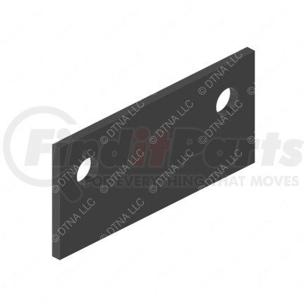 1522597000 by FREIGHTLINER - Bumper Mounting Bracket - Steel, Black, 0.25 in. THK