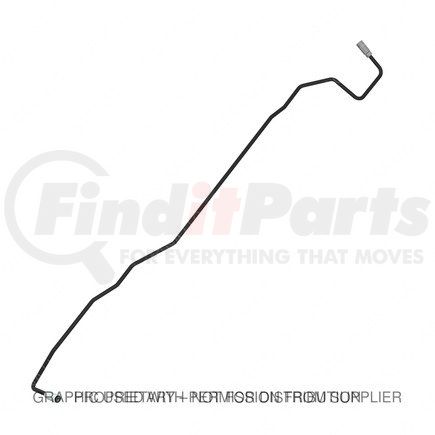 722154000 by FREIGHTLINER - Transmission Oil Cooler Hose - Return, DD15, Left Hand, 233/295/323