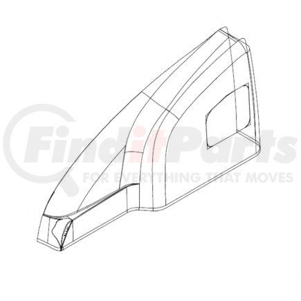1830567001 by FREIGHTLINER - Roof Panel - Right Side, Glass Fiber Reinforced With Polyester, 3.96 mm THK