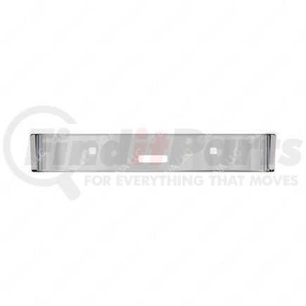 2127595003 by FREIGHTLINER - Bumper - Front, Aluminum, Stainless Steel Clad, 14.5 in., Short