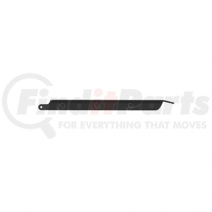 2128567000 by FREIGHTLINER - Bumper Brace - Steel, Black, 4.8 mm THK