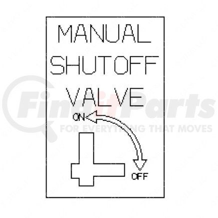 2401599000 by FREIGHTLINER - Fuel Tank Label - Vinyl, 63.5 in. x 41.27 in.