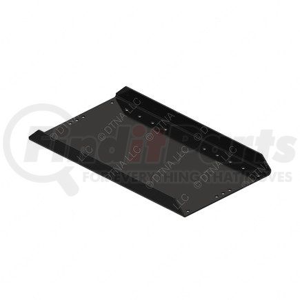 6603965000 by FREIGHTLINER - Battery Box Tray - Steel, Black, 595.4 mm x 341.2 mm, 4.77 mm THK