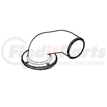 01-23934-000 by FREIGHTLINER - Engine Air Intake Hose - Aluminum