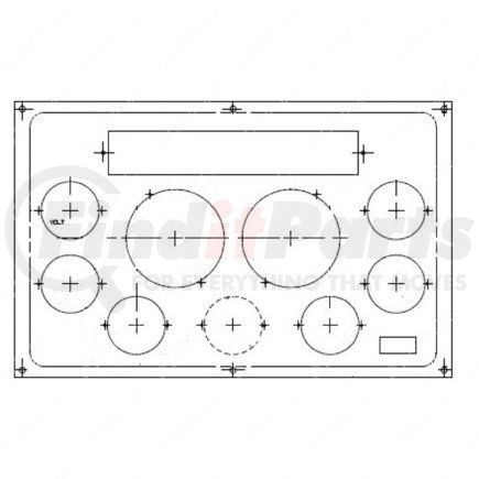 2248494001 by FREIGHTLINER - Instrument Panel Assembly - Standard Version, MPX