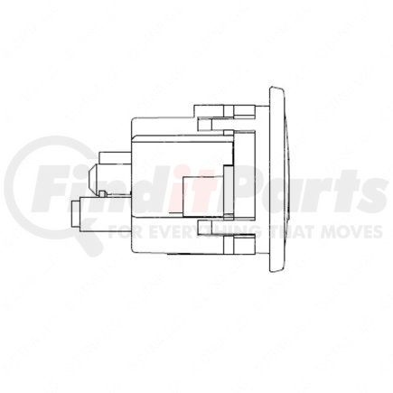 2253812111 by FREIGHTLINER - Brake Pressure Gauge - Auxiliary, Suspension Air, KPA, Bright