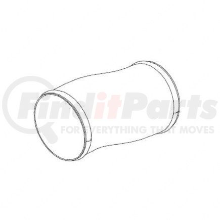 01-29664-000 by FREIGHTLINER - Intercooler Pipe - Right Side, Aluminized Steel