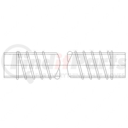 01-28203-260 by FREIGHTLINER - Intercooler Hose - Silicone with Nomex Fiber Reinforcement, Blue, 50 psi Operating Press.