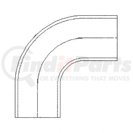 01-29342-000 by FREIGHTLINER - Radiator Coolant Hose - Charge Air Cooler, Right Hand, 90 Deg, Elbow