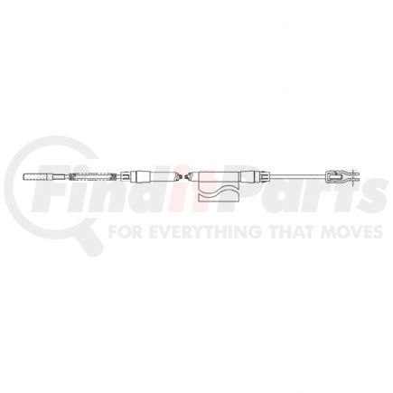 12-20828-000 by FREIGHTLINER - Parking Brake Cable - 131.55 in Length