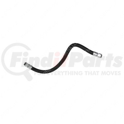 12-21021-028 by FREIGHTLINER - Air Brake Air Line - Synthetic Rubber, Black, 0.19 in. THK, 3/4-16 in. Thread Size