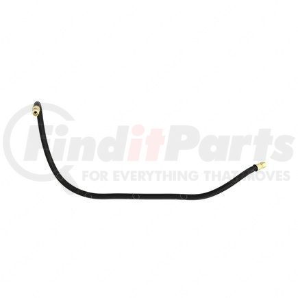 12-21021-052 by FREIGHTLINER - Air Brake Air Line - Synthetic Rubber, Black, 0.19 in. THK, 3/4-16 in. Thread Size