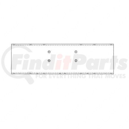 15-14272-000 by FREIGHTLINER - End Frame Crossmember - Steel, 774.7 mm x 227 mm, 7.94 mm THK