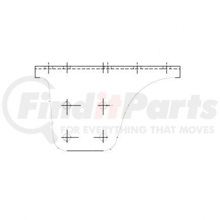 15-15249-001 by FREIGHTLINER - Frame Rail Gusset - Material