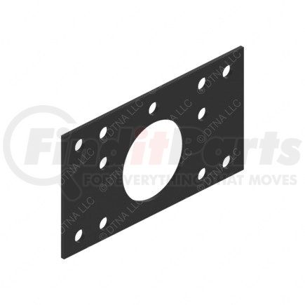 15-23248-002 by FREIGHTLINER - Multi-Purpose Spacer - Steel, 365.3 mm x 203.2 mm, 6.35 mm THK