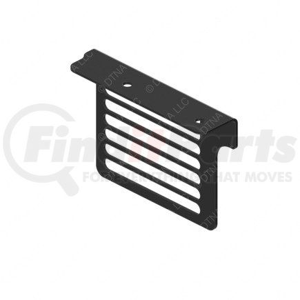 15-30094-001 by FREIGHTLINER - Radiator Guard - Right Side, Steel, Black, 192.3 mm x 141.9 mm, 2.8 mm THK