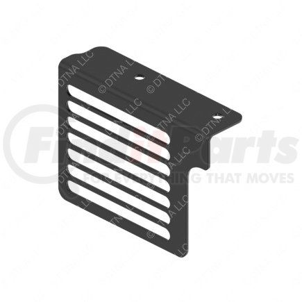 15-30094-002 by FREIGHTLINER - Radiator Guard - Left Side, Steel, Black, 192.3 mm x 141.9 mm, 0.12 in. THK