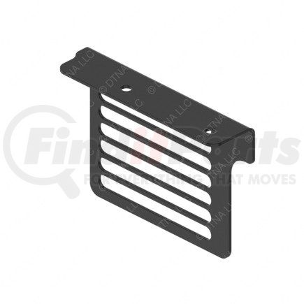 15-30094-003 by FREIGHTLINER - Radiator Guard - Right Side, Steel, Black, 192.3 mm x 141.9 mm, 0.12 in. THK