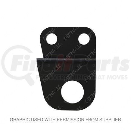 16-19264-001 by FREIGHTLINER - Cab Height Control Valve Bracket - Alloy steel, Black, 4.76 mm THK