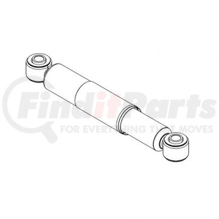 16-20519-000 by FREIGHTLINER - Shock Absorber - Black, Rear, 186.50 mm Stroke Length