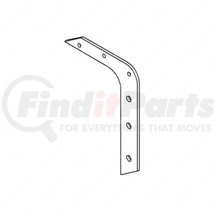17-12616-000 by FREIGHTLINER - Cowl Grille Panel Brace - Aluminum, 3.18 mm THK